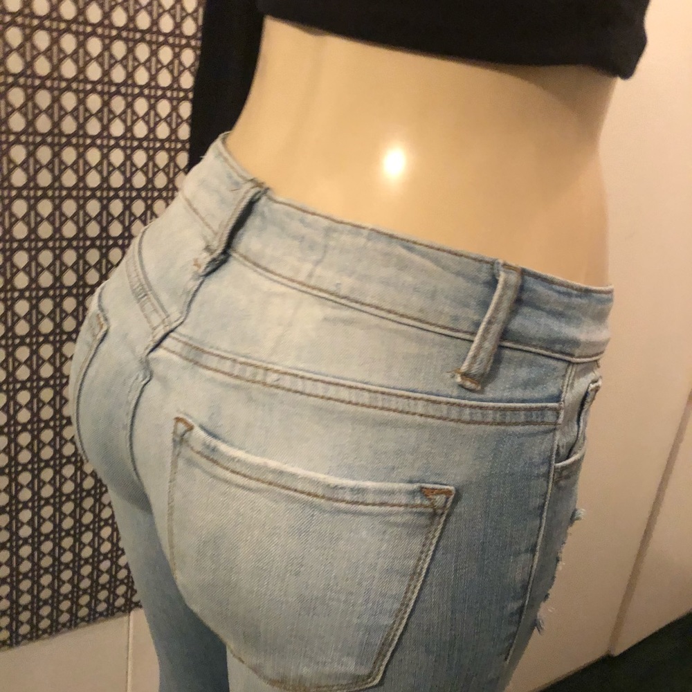 Fashion nova distressed jeans size 7 - Picture 5 of 13